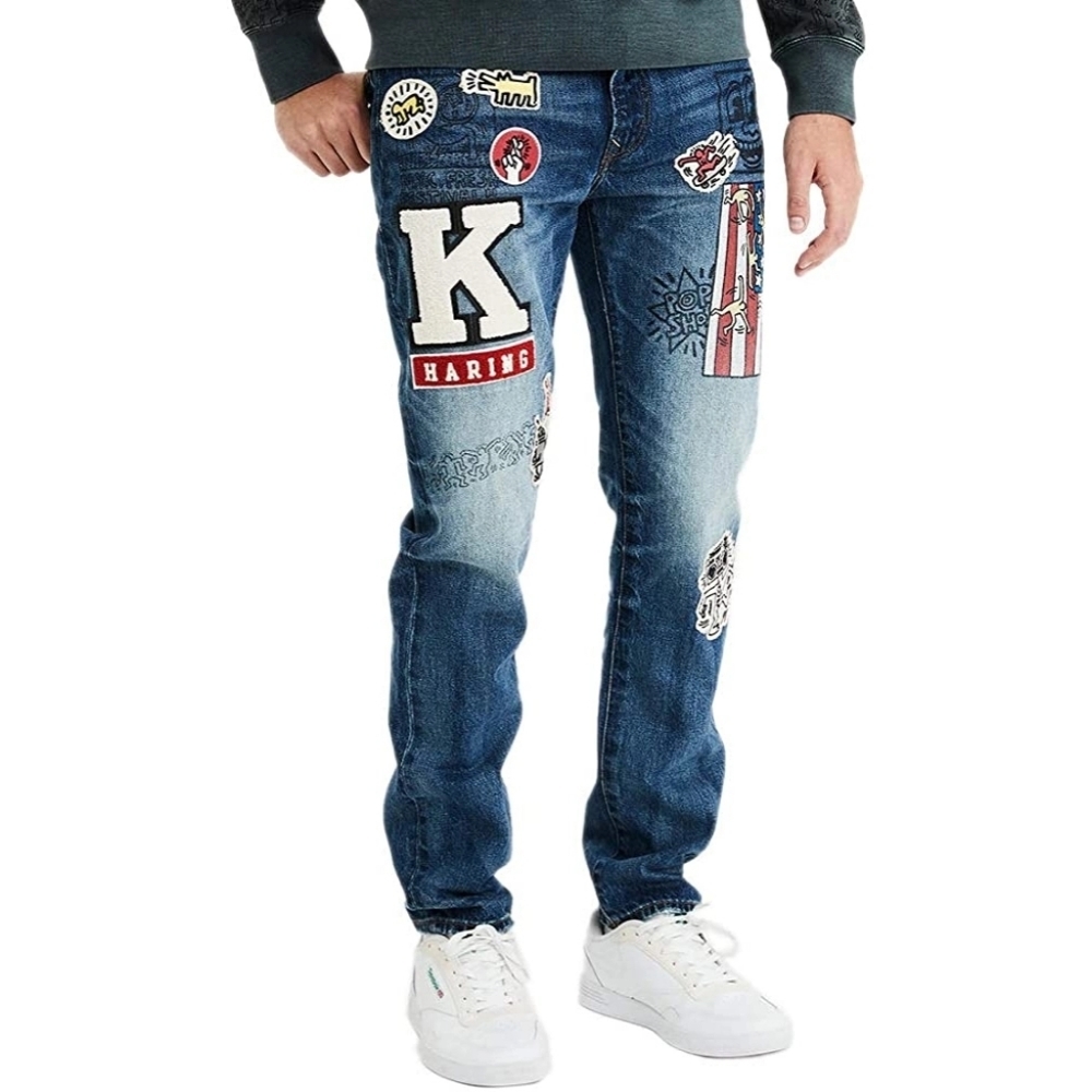 AMERICAN EAGLE x KEITH HARING Collaboration  Mens Graffiti Jeans Size 30x32